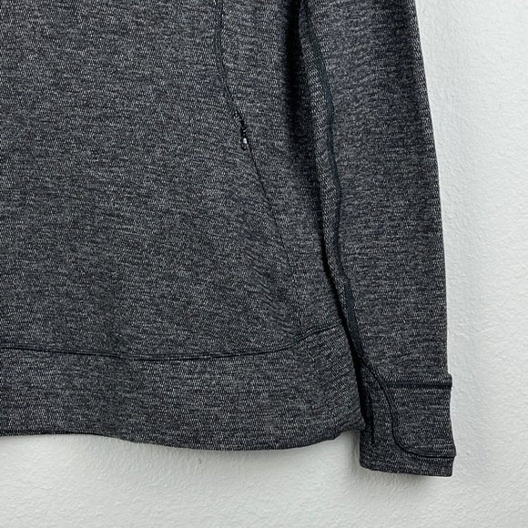 Lululemon Sweatshirt Women's Size 12 Think Fast Pullover Stretch Athletic Black - Picture 6 of 11